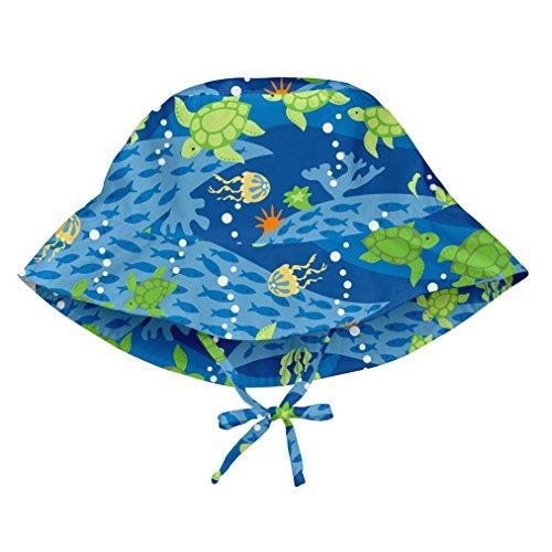 i play. Baby Girls Bucket Protection Hat-Royal Blue Turtle Journey Sun Hat, Blue, 9-18 Months UK
