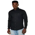 Tommy Hilfiger Men's Stretch Slim Fit Poplin Shirt, Flag Black, XS
