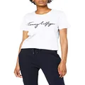 Tommy Hilfiger Women's Heritage Crew Neck Graphic Tee, Classic White, XS
