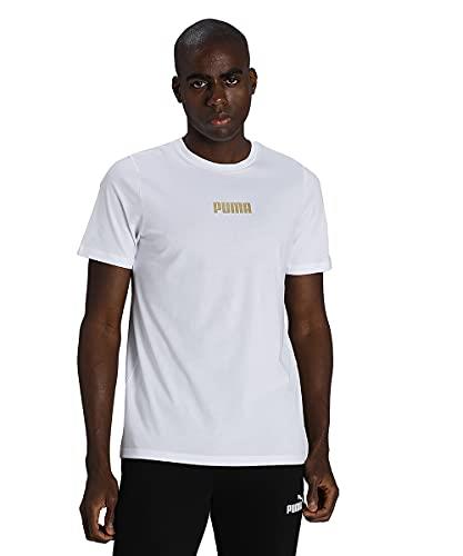 PUMA Men's Retro T Shirt, Puma White, Medium US