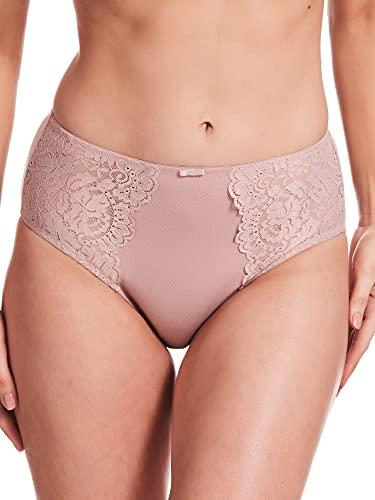 KAYSER Womens Cotton & Stretch Corded Lace Full Briefs, Blush, 20 US