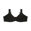 Hestia Womens Underwear Active Support Underwire Full Coverage Bra, Black, 20 42DD US