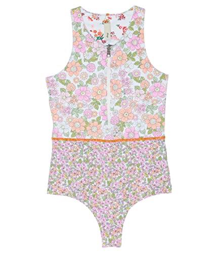 Maaji Girl's Flower Power Lily One Piece Swimwear, Pink, Size 2