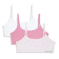 Calvin Klein Girls Cotton Bralette 3PK Pink Spots 14-16