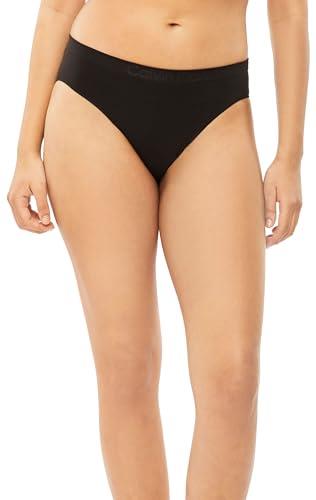 Calvin Klein Fusion Flex (Seamless) Bikini (High Leg Mid-Rise) Black S