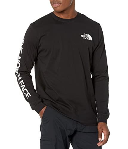The North Face Men's Long Sleeve Sleeve Hit Graphic Tee, TNF Black/TNF White, XX-Large