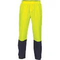 DNC Hi-Vis Two Tone Light Weight Rain Pant, Large, Yellow/Navy