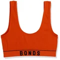 Bonds Women's Retro Rib Scoop Crop, RED Rush (1 Pack), 12