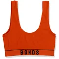 Bonds Women's Retro Rib Scoop Crop, RED Rush (1 Pack), 12