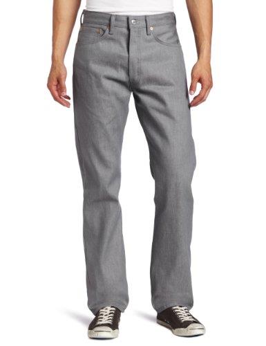 Levi's Men's 501 Original Style Shrink-to-fit Jeans (Regular and Big & Tall), Silver Rigid, 29W x 32L