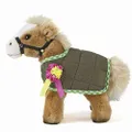 Living Nature Soft Toy - Plush Farm Animal, Horse with Jacket (23cm) - Realistic Soft Toys with Educational Fact Tags