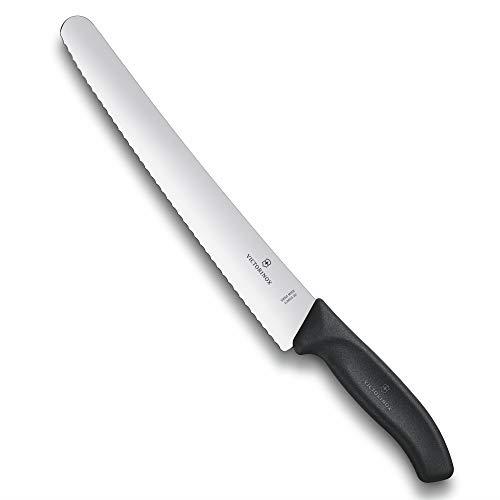 Victorinox Pastry Knife Classic Pastry Bread Knife, Black, 6.8633.26B