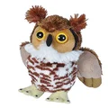 Wild Republic Great Horned Owl, Stuffed Animal, Plush Toy, Gifts for Kids, Hug'Ems 7 Inches