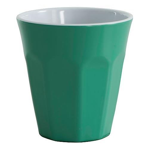 Serroni Two-Tone Melamine Cup, Forest Green, 16744