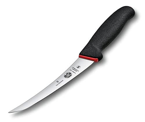 Victorinox Fibrox Curved Flexible Narrow Blade Boning Knife, Black, 5.6663.15D