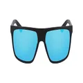 Dragon Unisex VINYL LL ION Sunglasses, Matte Black Luma Lens Blue Ion, 59mm UK