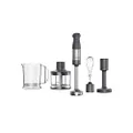 Kenwood Triblade XL Hand Blender, Mixer with Anti-Splash, Chopper 500ml, Metal Whisk and Masher Attachment and BPA-Free Plastic Beaker, HBM60.307GY, Dishwasher Safe, 1000W, Grey