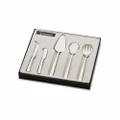Tablekraft Stainless Steel Amalfi Hostess Cutlery 5-Pieces Set, Silver