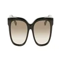 Lacoste Women's Sunglasses L970S - Black with Gradient Khaki Lens