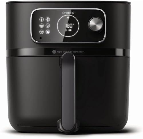 Philips 7000 Series Air Fryer Combi XXL - 8.3L (2kg), 22-in-1 Air Fryer, WiFi Connected, Auto-Cook Programs, 99% Less Added Fat with Rapid CombiAir, Recipe App (HD9875/90)