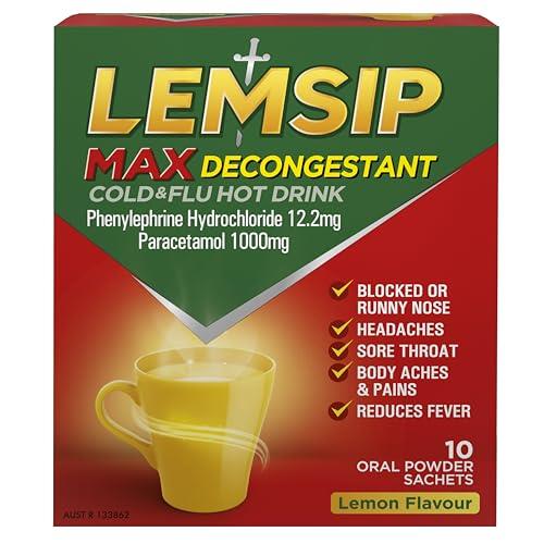 Lemsip Max Cold and Flu Hot Drink Lemon (10 Pack)