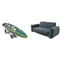 Intex 68306NP Challenger K2 Kayak + Intex 66552NP Pull-Out Sofa Inflatable Sofa