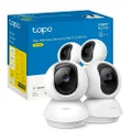 TP-Link Tapo Pan/Tilt AI Smart Home Security Wi-Fi Camera, Baby Monitor, 1080P, Motion & Person Detection, Night Vision, SD Card Slot, Voice Control, No hub Required, 2-pack (Tapo C200P2)