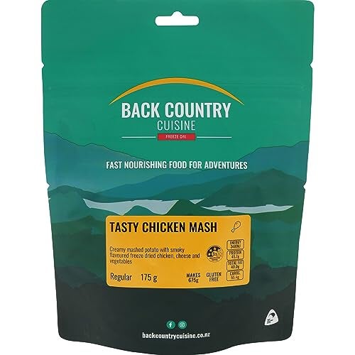 Back Country Cuisine Tasty Chicken Mash Freeze Dried Food, 175 g