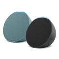 Echo Pop 2-Pack | Full sound compact Wi-Fi and Bluetooth smart speaker with Alexa | Charcoal + Midnight Teal
