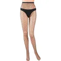 Fishnet Cross Mesh Stockings Fishnet Tights High Waist Pantyhose for Women, Multicolor, One Size