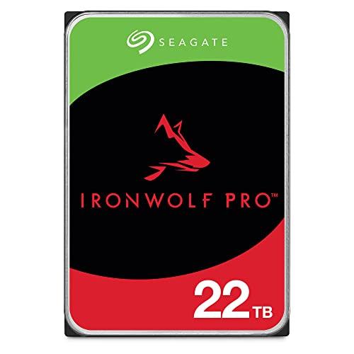 Seagate IronWolf Pro, NAS, 3.5" HDD, 22TB, SATA 6Gb/s, 7200RPM, 256MB Cache, 5 Years or 2.5M Hours MTBF Warranty