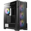 Antec AX90 Mid Tower ATX RGB Computer Gaming Case with Glass Panel, Black