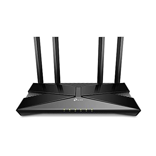 TP-Link AX1800 Dual-Bank WiFi 6 Router, up to 1.8 Gbps, 4 High-Performance Antennas & Beamforming, Gigabit Ports, Parental Controls, Broader Coverage, Gaming & Streaming, Smart Home (Archer AX1800)