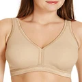 Berlei Women's Underwear Cotton Blend Body Wirefree Bra, Latte, 22C