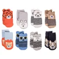 Little Me 8-Pack Baby Socks, Animal Charter Themed, 0-12 Months, Multi, 0-12 Months