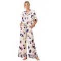 Maaji Womens Sleep Short Pant Pajama Set, Open Miscellaneous, Large US