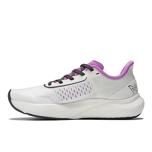 New Balance Women's FuelCell Rebel V3 Running Sport Sneakers Shoes White/Cosmic Rose/Blacktop 9