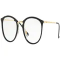 Ray-Ban RX7140 Square Prescription Eyeglass Frames, Black/Demo Lens, 51 mm