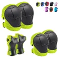 Knee Pads for Kids Kneepads and Elbow Pads Toddler Protective Gear Set Kids Elbow Pads and Knee Pads for Girls Boys with Wrist Guards 3 in 1 for Skating Cycling Bike Rollerblading Scooter [Upgraded]