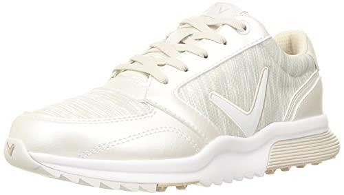 Callaway Footwear Women's Golf Shoes, Lightweight (Spikeless) / Aurora / C21986201, 1030_White, 24.0 cm