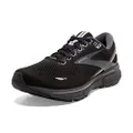 Brooks Men's Ghost 15 GTX Waterproof Neutral Running Shoe, Black/Blackened Pearl/Alloy, 14 US