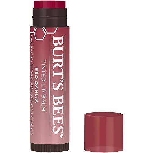 Burt's Bees Tinted Lip Balm Red Dahlia, 0.15 Ounce / 4.25 Gram