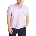 Nautica Men's Classic Fit Short Sleeve Solid Soft Cotton Polo Shirt, Lavendula, 2X