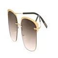 Silhouette TITAN ACCENT SHADES 8718 Gold/Brown Shaded one size fits all men Sunglasses