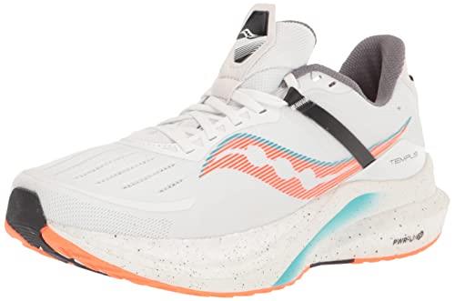 Saucony Tempus SS23 Running Shoes, White Vizi Orange, 44 EU