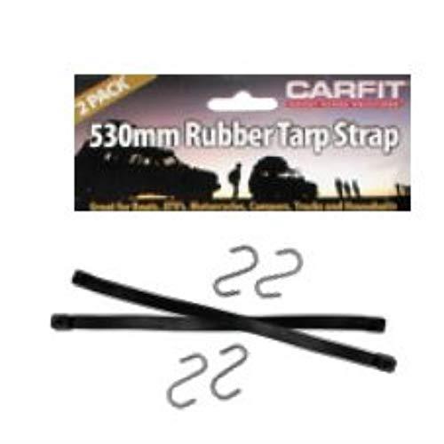 Carfit 46RS530-2 Rubber Tarp Strap 2 Piece Set, Set of 2