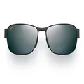 Maui Jim Unisex Full Rim Sunglasses, Matte Black Neutral Grey, 65mm US