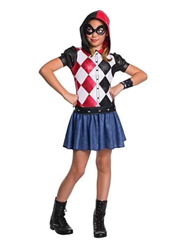 Rubie's DC Super Hero Girls Hoodie Dress Childrens Costume, Harley Quinn, Medium