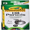CRAYOLA 68 2021 HB Graphite Pencils, Grey Leads, 12 Pack, Eraser on each pencil, Erasable Graphite, Great for the School, Classroom, Art, Taking Notes