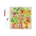 Tooky Toy Counting Fruit Ball Maze Tree: Learn Counting and Sorting with Magnetic Fruit Maze Educational Toy